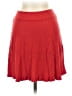 Amour Vert Solid Red Casual Skirt Size XS - photo 1