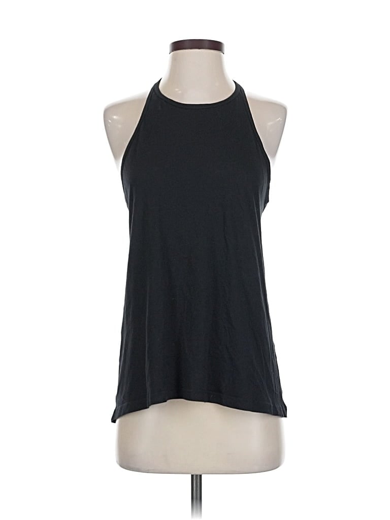 Pre-owned Lululemon Athletica Tank Top Black Halter Neckline Tops