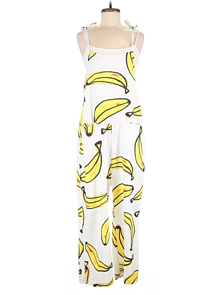 Pre-owned Unbranded Jumpsuit In White