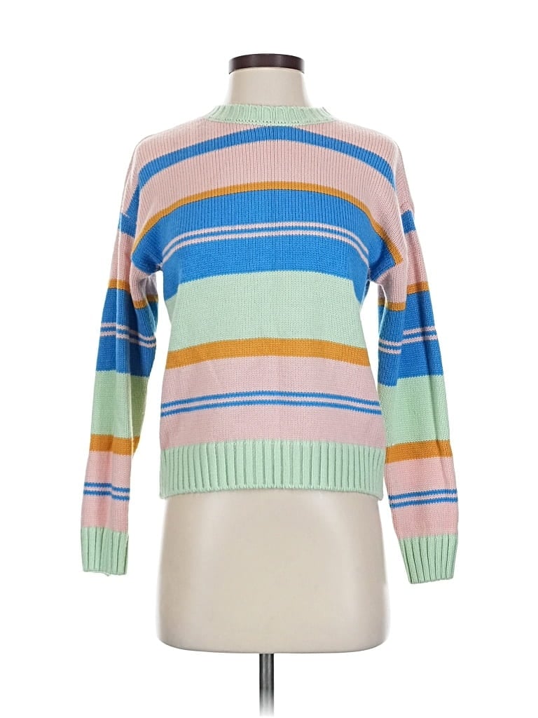 Pre-owned People Turtleneck Sweater In Blue