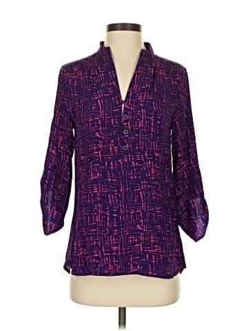 Britt Ryan 3/4 Sleeve Silk Top (view 1)