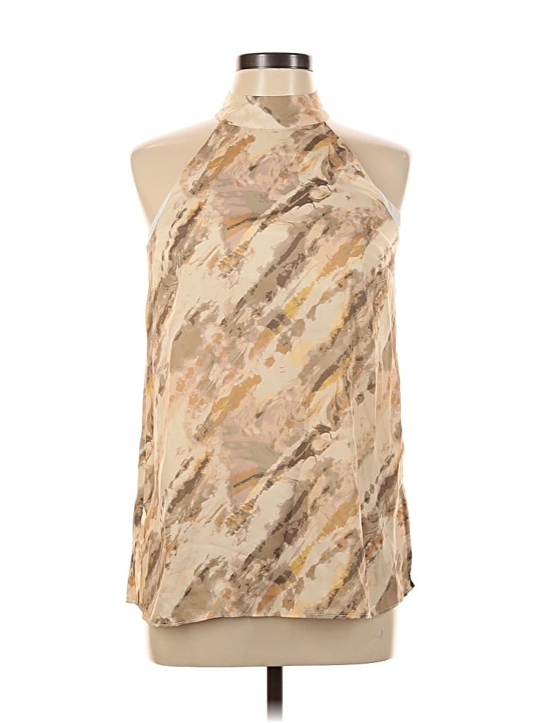 Pre-owned River Island Sleeveless Blouse In Brown