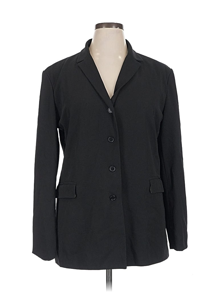 Pre-owned Max Studio Blazer Jacket In Black