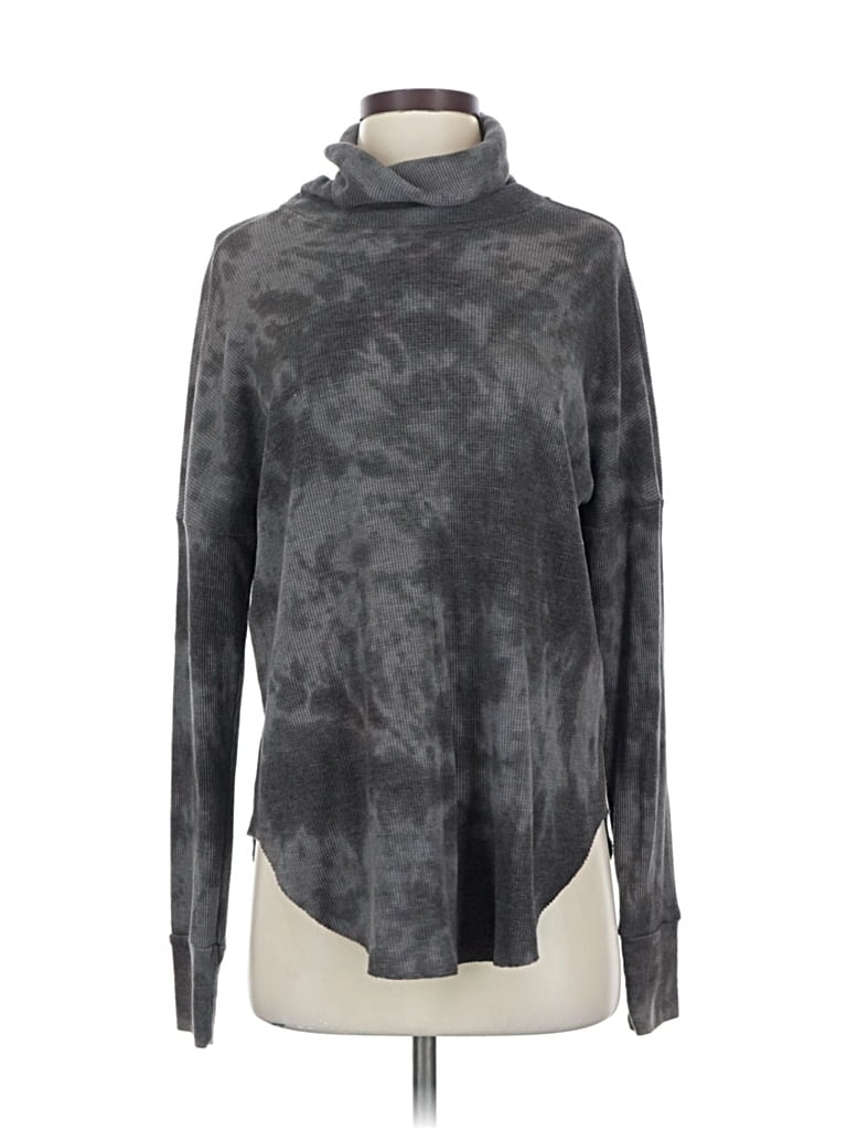 Pre-owned Michael Stars Turtleneck Sweater In Gray