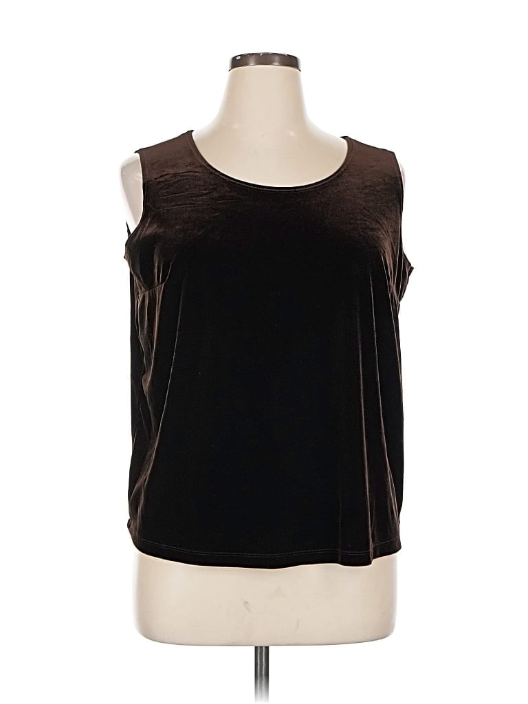 Pre-owned Impressions Sleeveless Blouse In Black