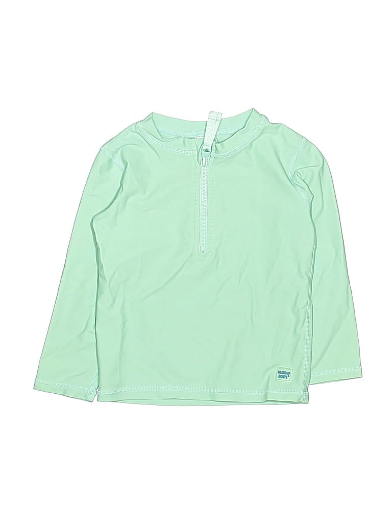 Pre-owned Rugged Butts Kids' Rash Guard In Green
