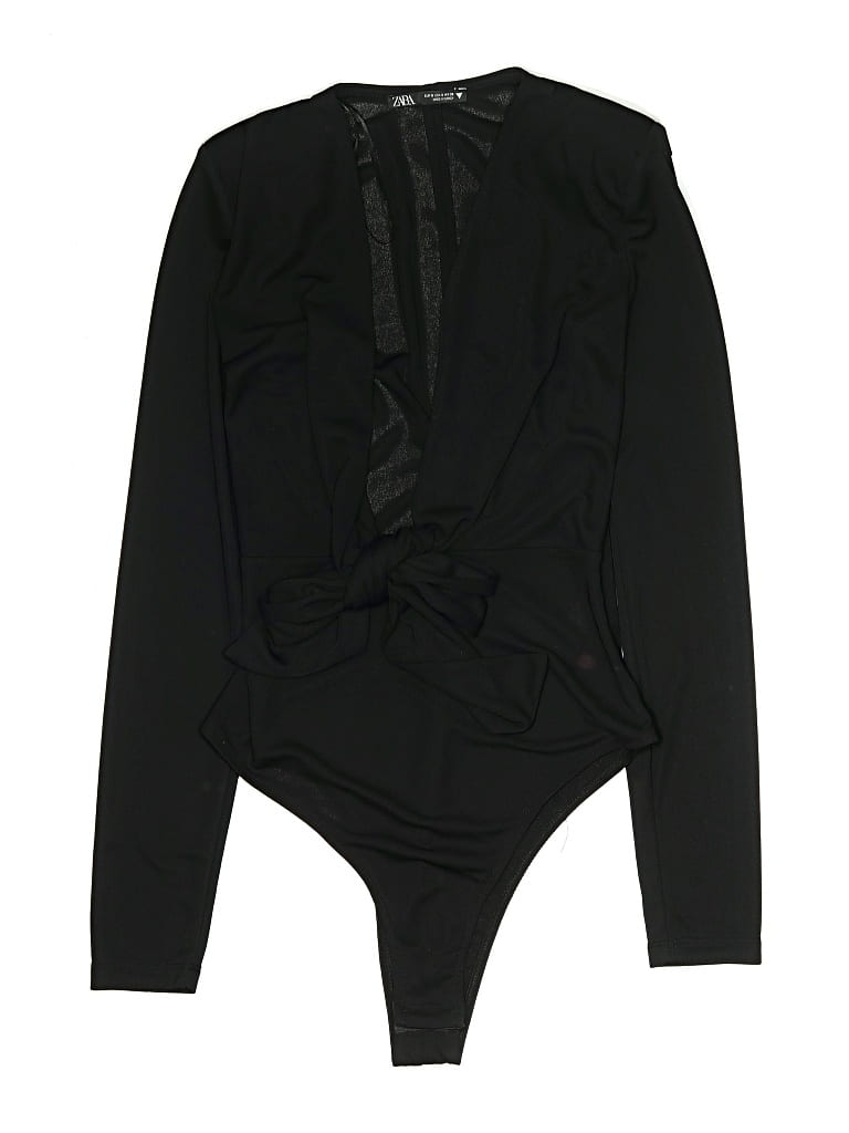 Pre-owned Zara Bodysuit In Black