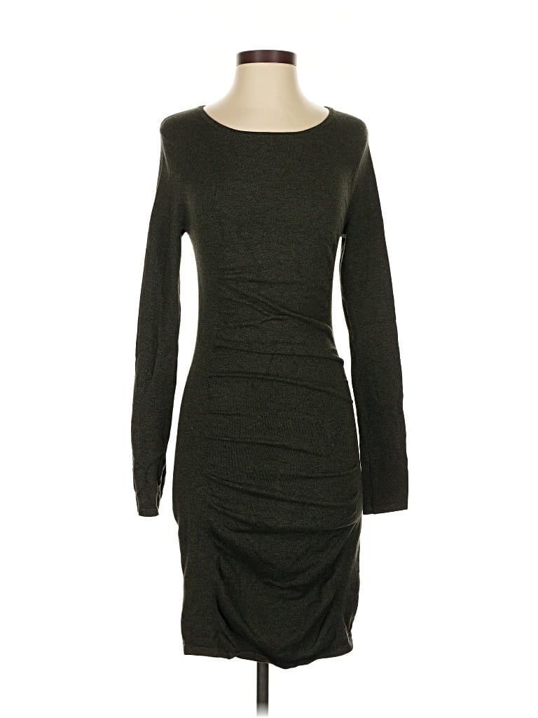 Pre-owned Express Cardigan Sweater In Green