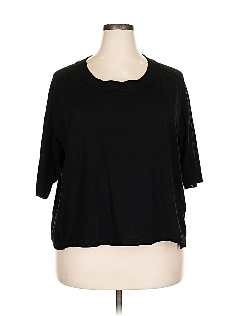 Pre-owned H By Bordeaux 3/4 Sleeve T-shirt In Black