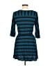 Splendid Stripes Teal Casual Dress Size 12 - photo 2