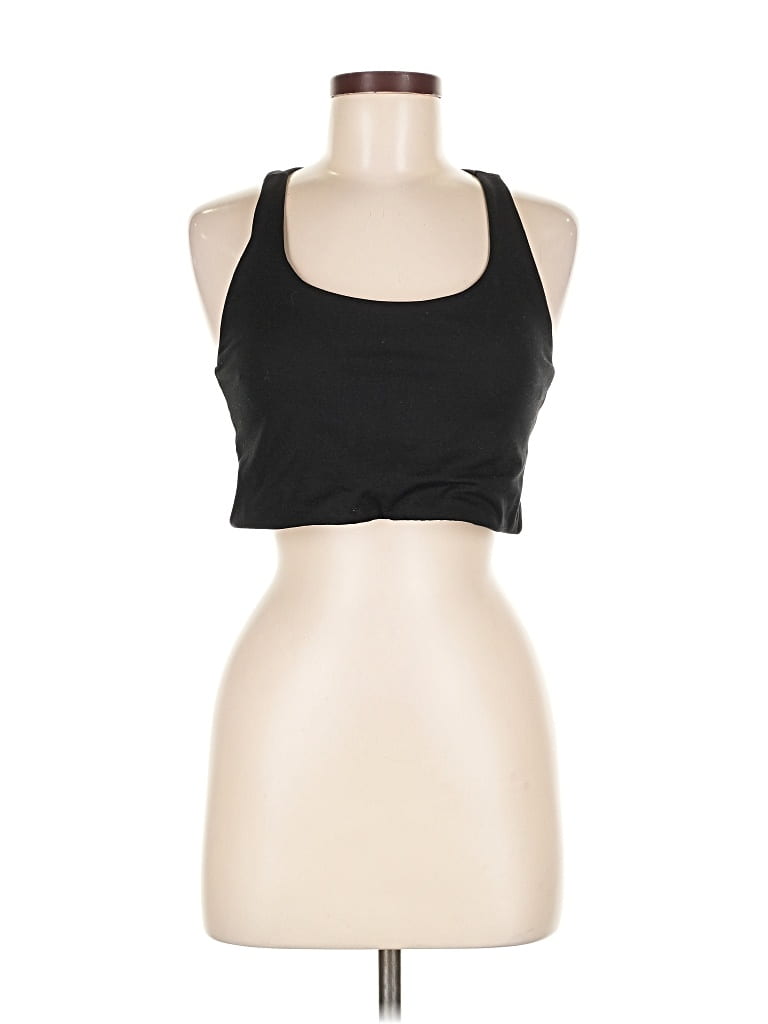 Pre-owned Unbranded Tank Top Black Halter Neckline Tops