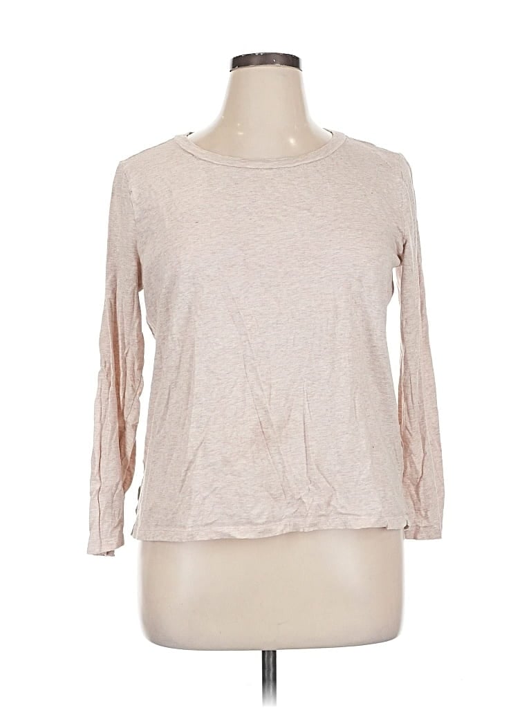 Pre-owned Ann Taylor Loft Outlet 3/4 Sleeve T-shirt In Brown