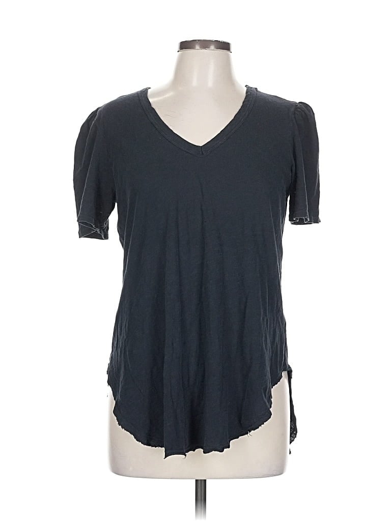 Pre-owned Left Of Center Short Sleeve T-shirt In Gray