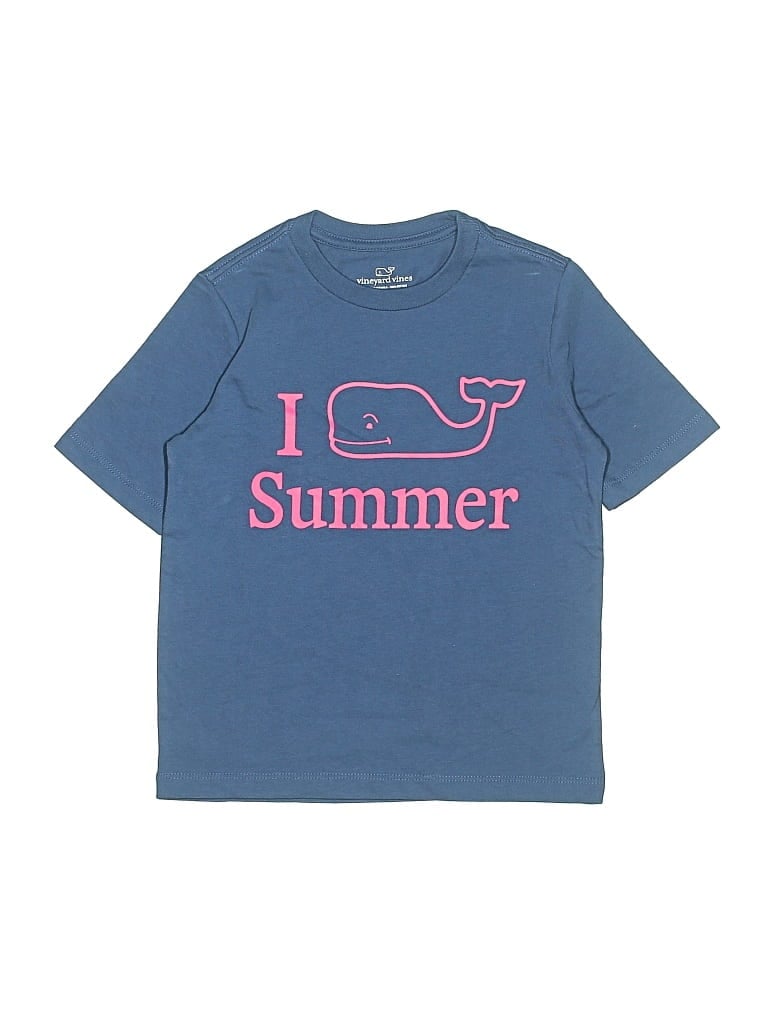 Pre-owned Vineyard Vines Kids' Short Sleeve T-shirt In Blue