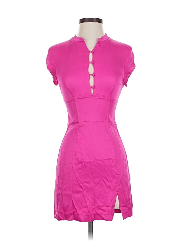 Pre-owned Zara Cocktail Dress In Pink