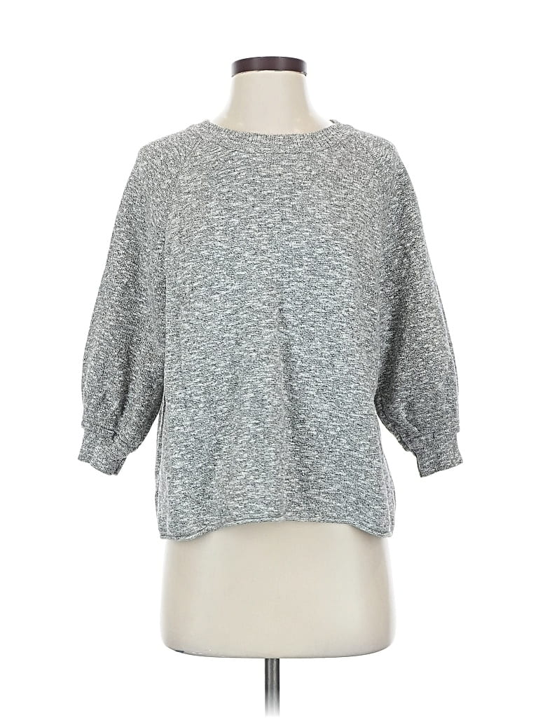 Pre-owned Madewell Pullover Sweater In Gray