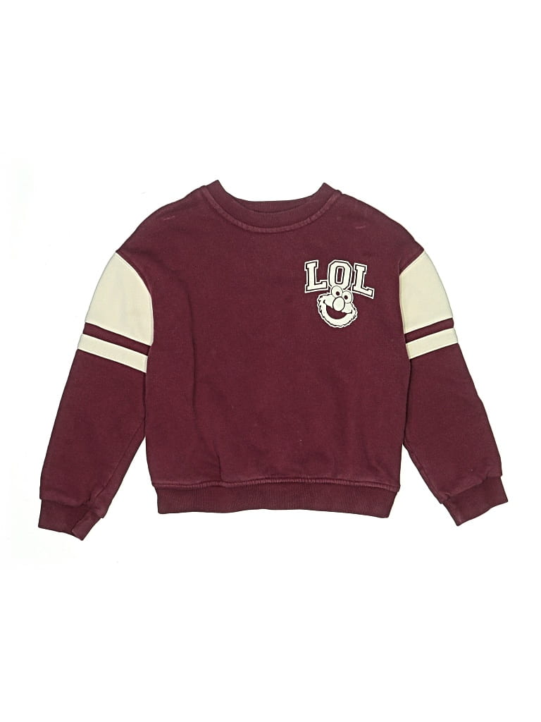 Pre-owned Baby Gap Kids' Pullover Sweater In Burgundy