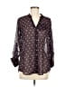 Kut from the Kloth 100% Polyester Polka Dots Purple 3/4 Sleeve Blouse Size M - photo 1