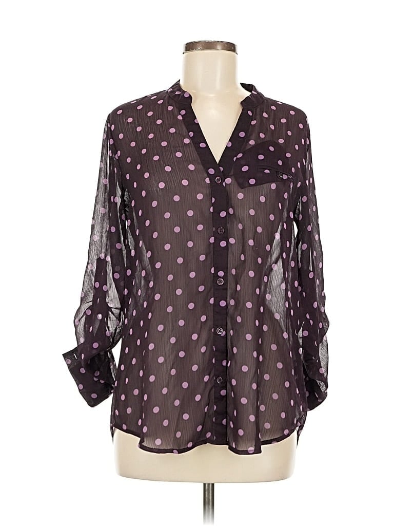 Pre-owned Kut From The Kloth 3/4 Sleeve Blouse In Purple