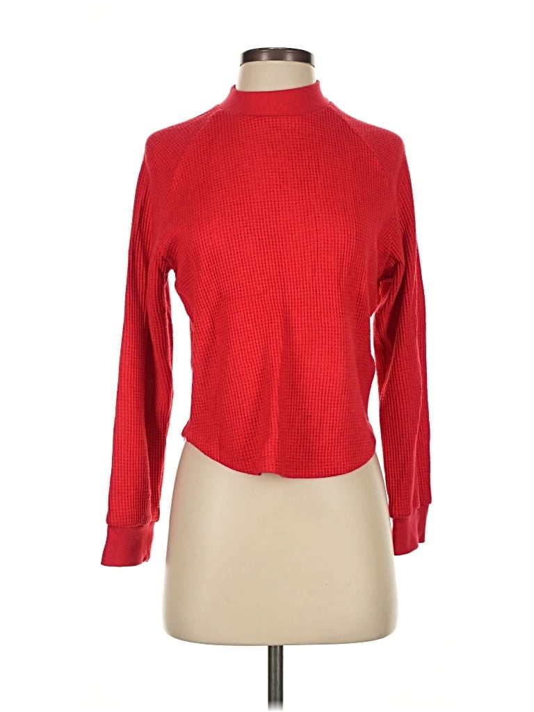 Pre-owned Madewell Turtleneck Sweater In Red