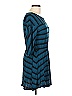 Splendid Stripes Teal Casual Dress Size 12 - photo 4