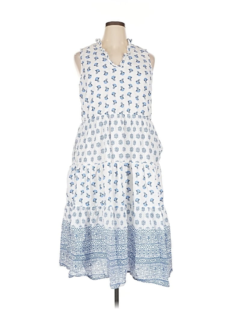 Pre-owned St. John's Bay Casual Dress In Blue