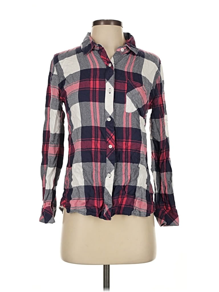 Pre-owned Rails Long Sleeve Button Down Shirt In Red