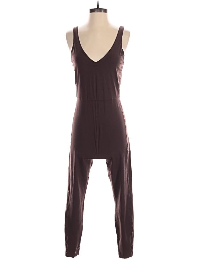 Pre-owned Left On Friday Jumpsuit In Brown