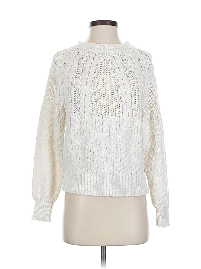 Pre-owned Philosophy Republic Clothing Pullover Sweater In White