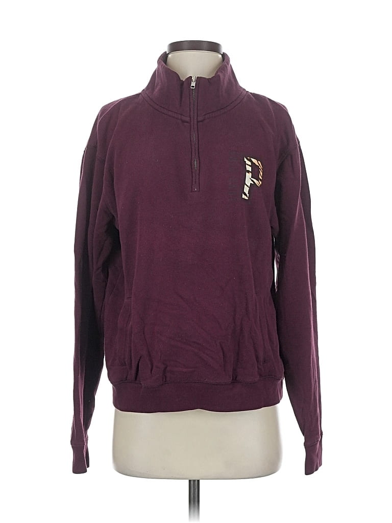 Pre-owned Victoria's Secret Pink Sweatshirt In Burgundy