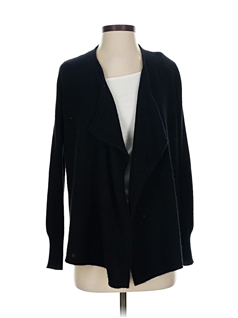 Pre-owned Peck & Peck Cashmere Cardigan Sweater In Black