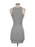 Unbranded Solid Gray Casual Dress Size S - photo 2