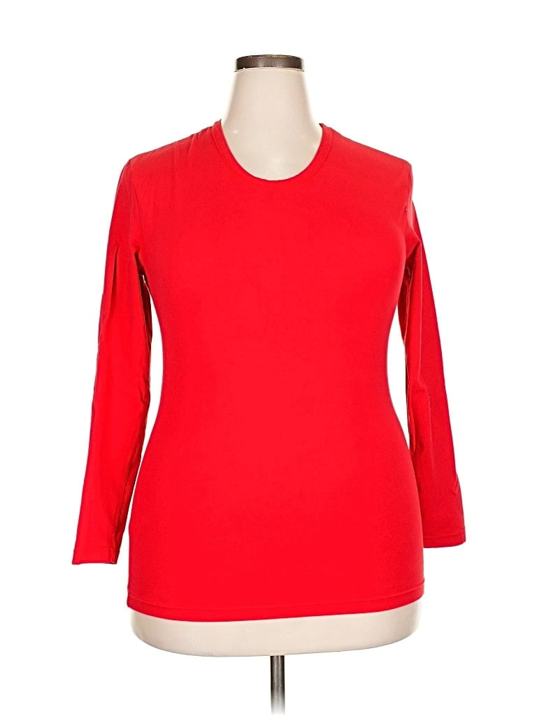 Pre-owned Assorted Brands 3/4 Sleeve T-shirt In Red