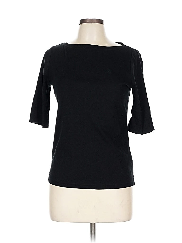 Pre-owned Polo Ralph Lauren 3/4 Sleeve T-shirt In Black