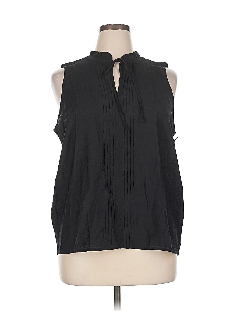 Simply Vera Vera Wang Sleeveless Blouse In Black