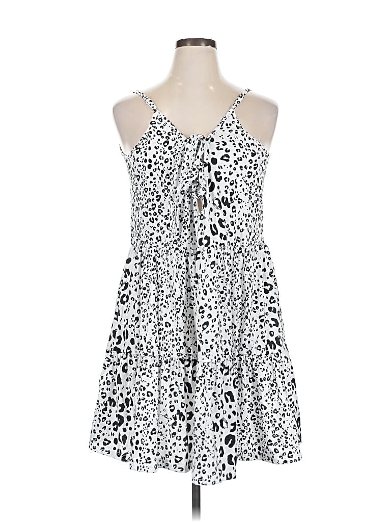 Pre-owned Unbranded Casual Dress In White