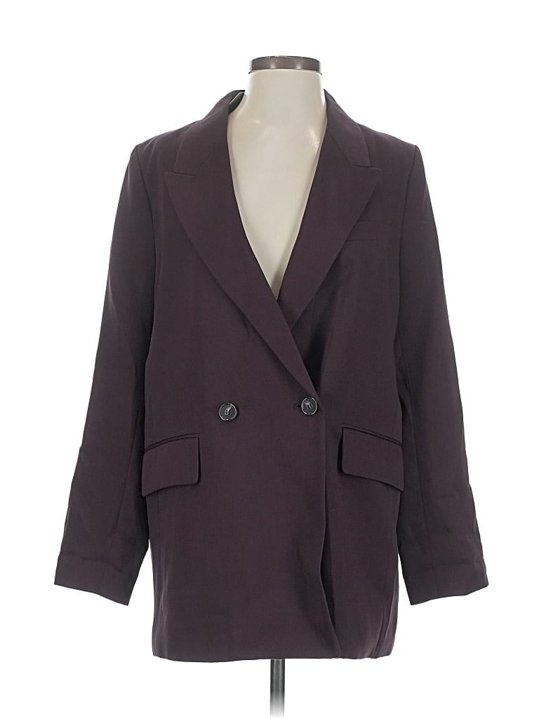 Pre-owned H&m Blazer Jacket In Purple