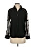 Assorted Brands 100% Polyester Color Block Black Long Sleeve Blouse Size S - photo 1