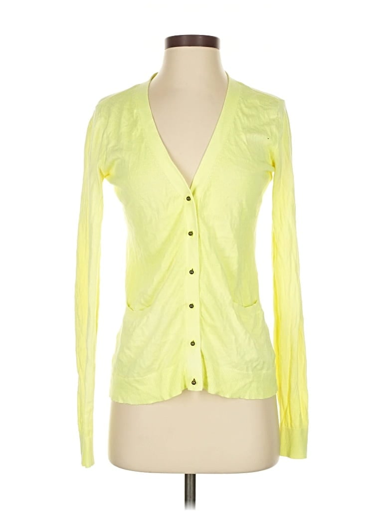 Pre-owned Maison Jules Cardigan Sweater In Yellow