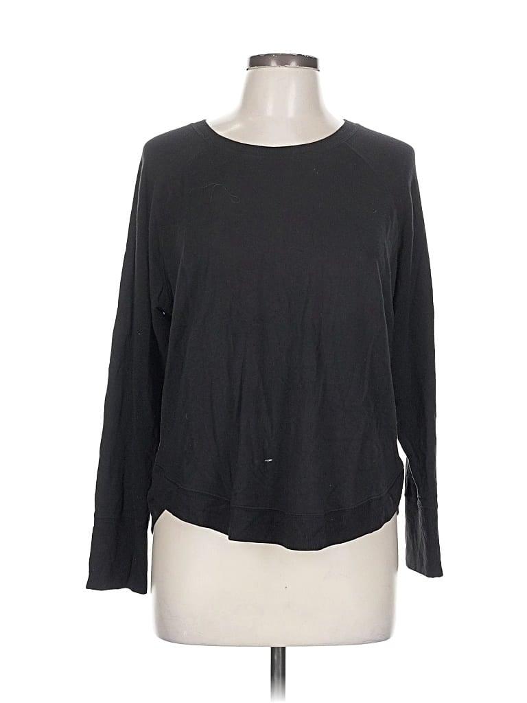 Pre-owned Athleta Pullover Sweater In Black