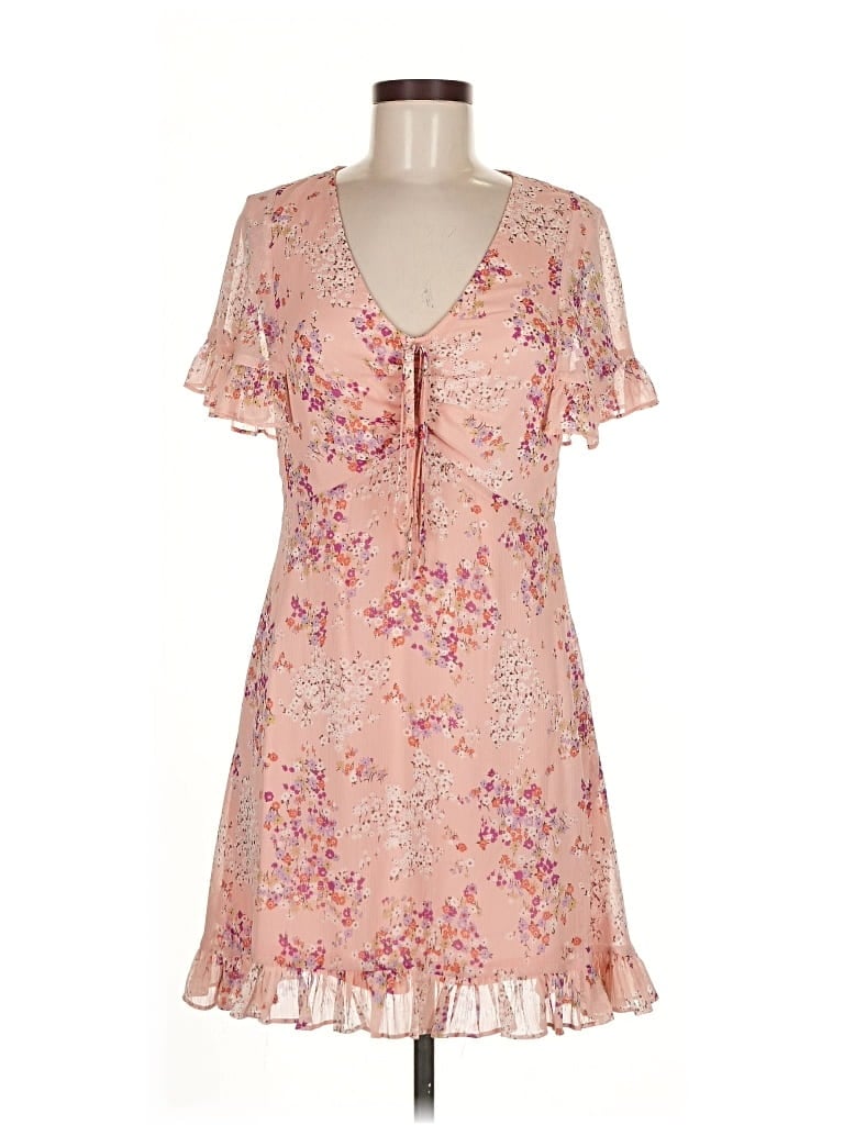 Pre-owned En Creme Casual Dress In Pink