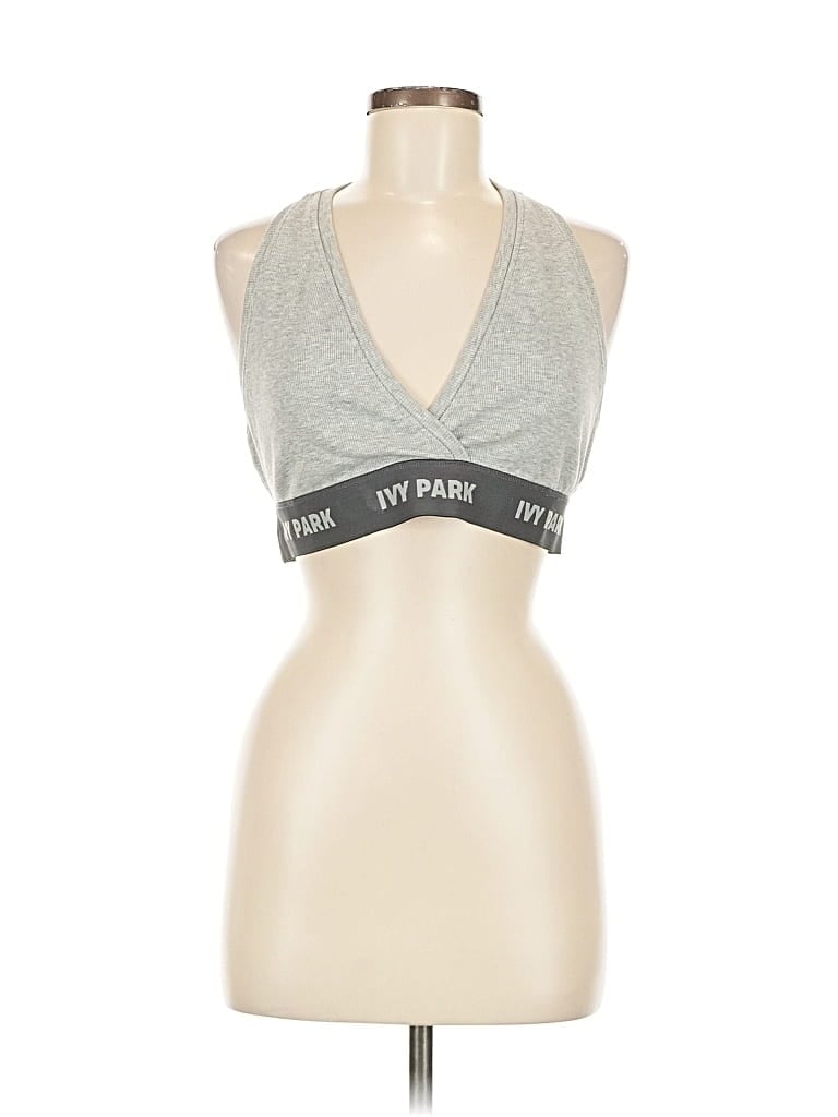 Pre-owned Ivy Park Sports Bra In Silver