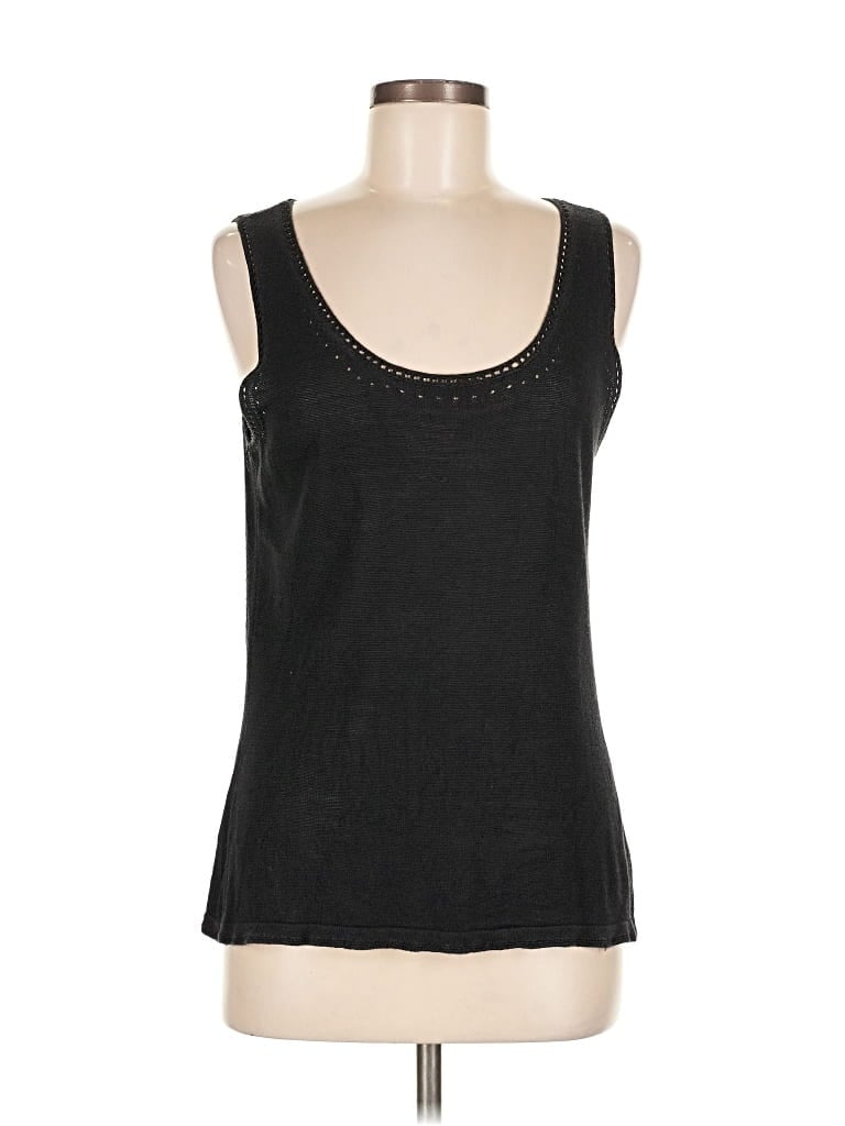Pre-owned Polo Ralph Lauren Tank Top Black Sweetheart Neckline Tops