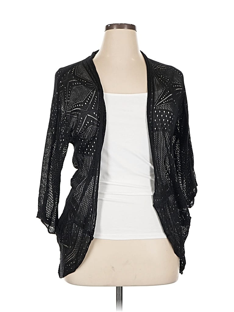 Pre-owned Unbranded Cardigan Sweater In Black