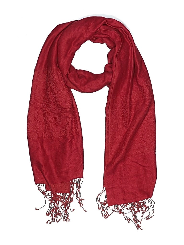 Pre-owned Unbranded Scarf In Red