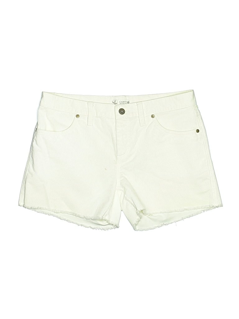 Pre-owned Carve Designs Khaki Shorts In White