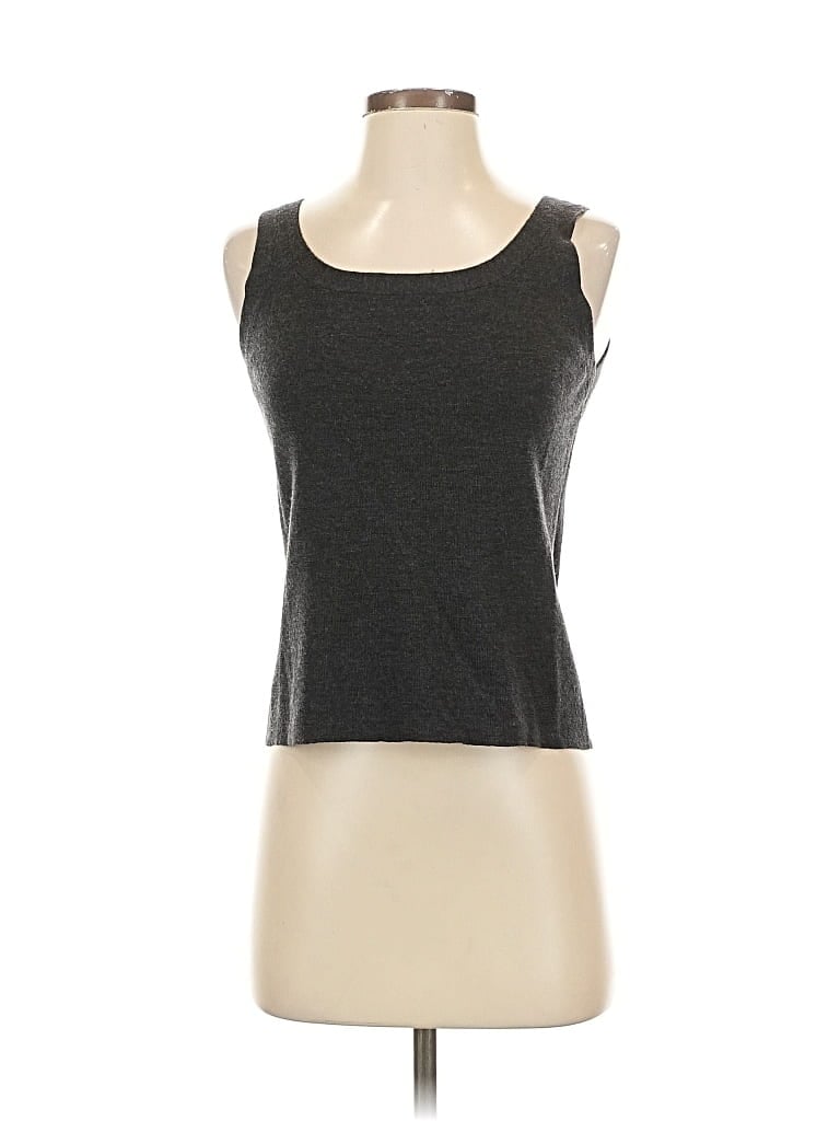 Pre-owned Eileen Fisher Tank Top Gray Strapless Neckline Tops