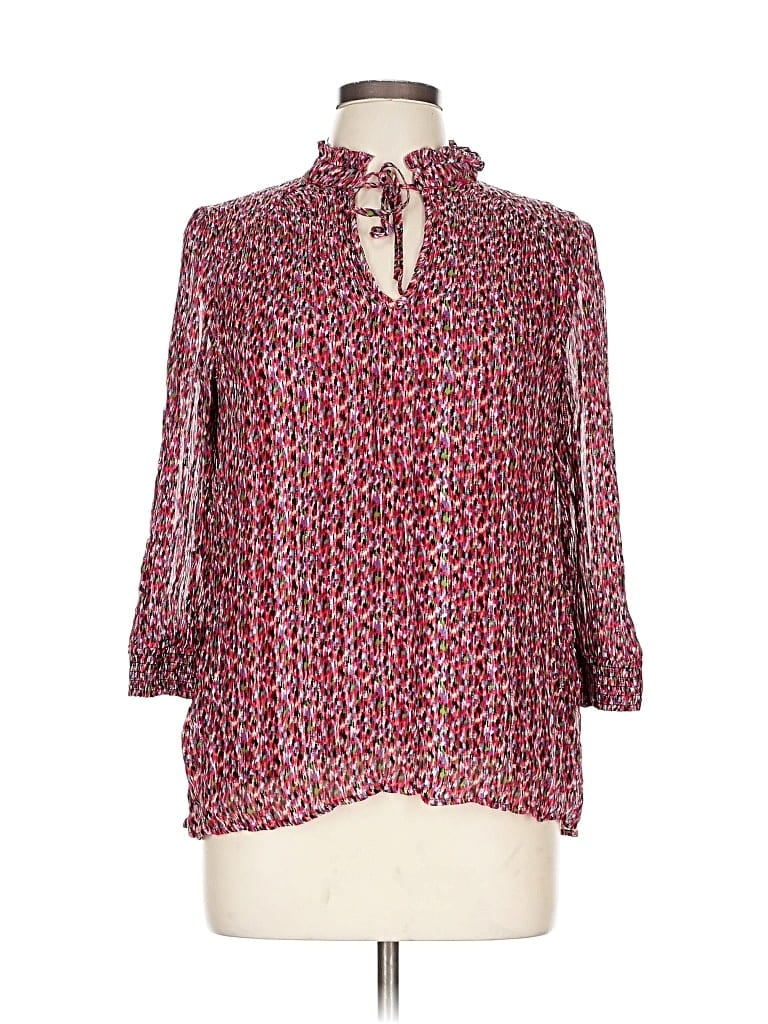 Pre-owned Ba&sh 3/4 Sleeve Blouse In Burgundy