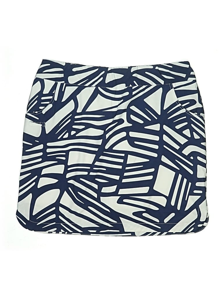 Pre-owned Zenergy By Chico's Casual Skirt In Blue