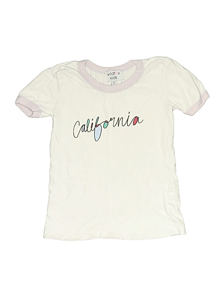 Pre-owned Wildfox Kids' Short Sleeve T-shirt In White